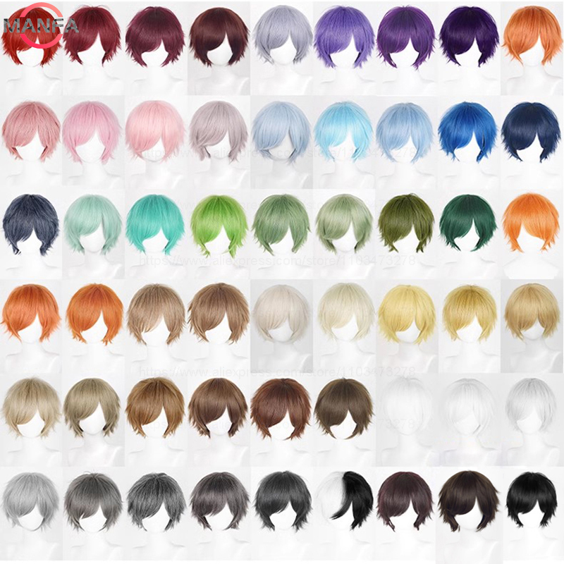 Re Zero Rem Wig - Parrucca cosplay anime corta diritta da