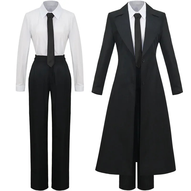 Anime Cosplay Makima - Anime Uomo Donna Trench nero Camicia
