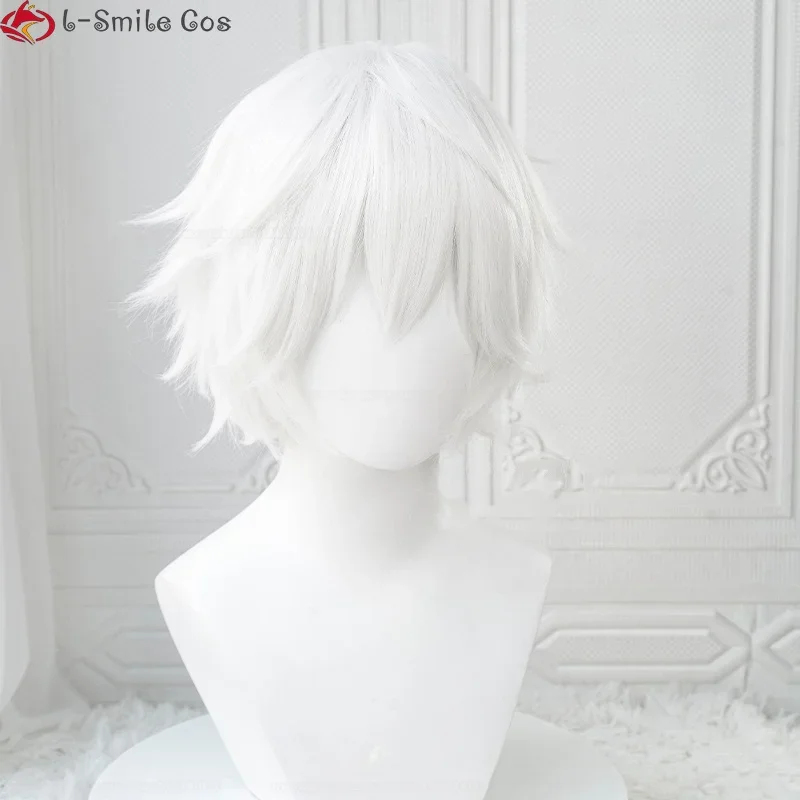 Cosplay Anime Killua Zoldyck - Parrucca Bianca Corta da Uomo Xiaoxiao