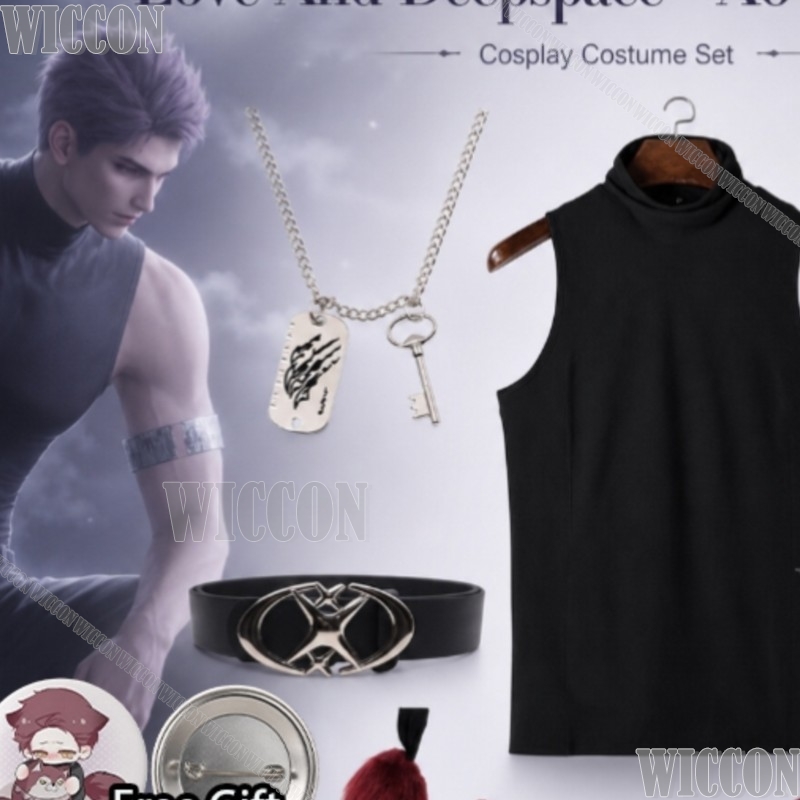 Anime Cosplay With Mask - Cosplay Love And Deepspace Ao Yin