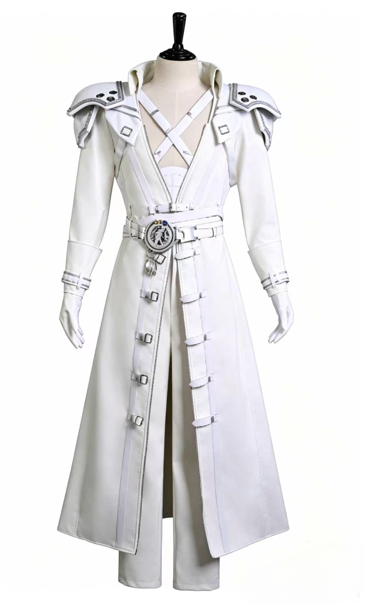 Anime Cosplay Show - Set Completo di Spallacci Bianchi Sephiroth
