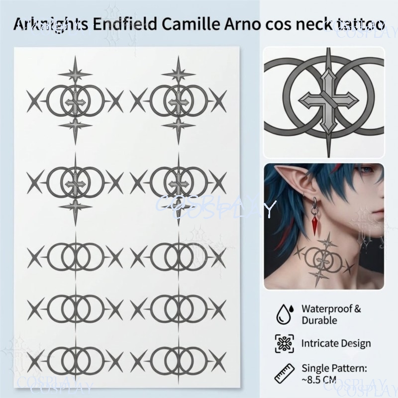 Arknights Endfield Tatuaggio T - Anime Cosplay Photo recensione e prezzo