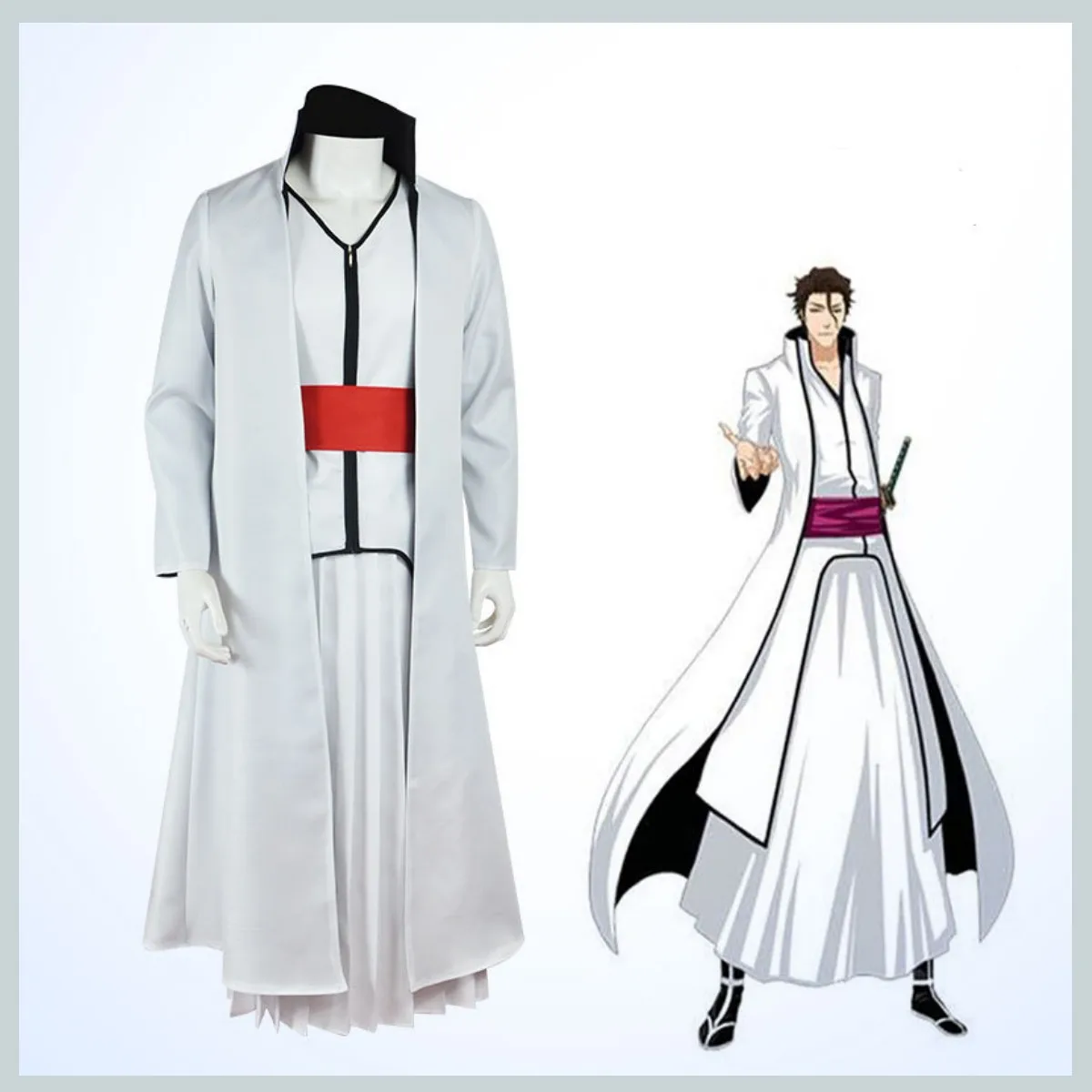 Anime Bleach Shinigami Aizen S - Bleach Captain Coat recensione e prezzo