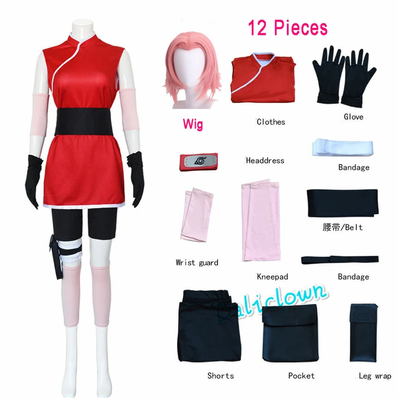 Haruno Sakura Cosplay Shippude - Anime Cosplay Ninja recensione e prezzo