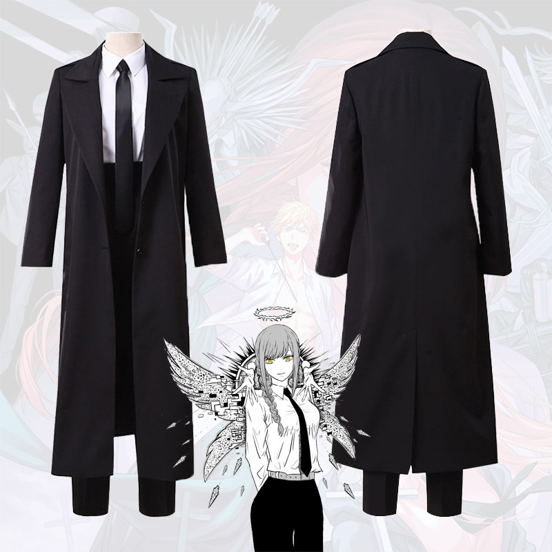 Makima Giacca Lunga Nera Antiv - Anime Cosplay Makima recensione e prezzo