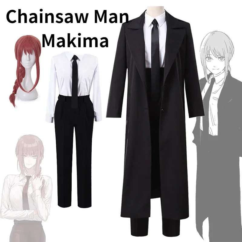 Anime Uomo Donna Trench nero C - Anime Cosplay Makima recensione e prezzo